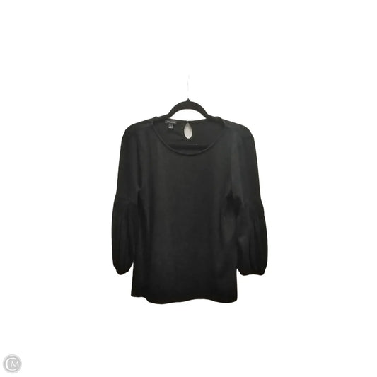 Top Long Sleeve By Talbots In Black, Size: S
