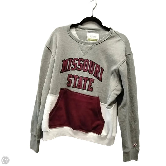 Sweatshirt Crewneck By Clothes Mentor In Grey, Size: L