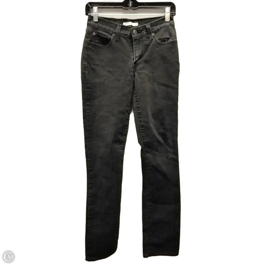 Jeans Straight By Levis In Black, Size: 0