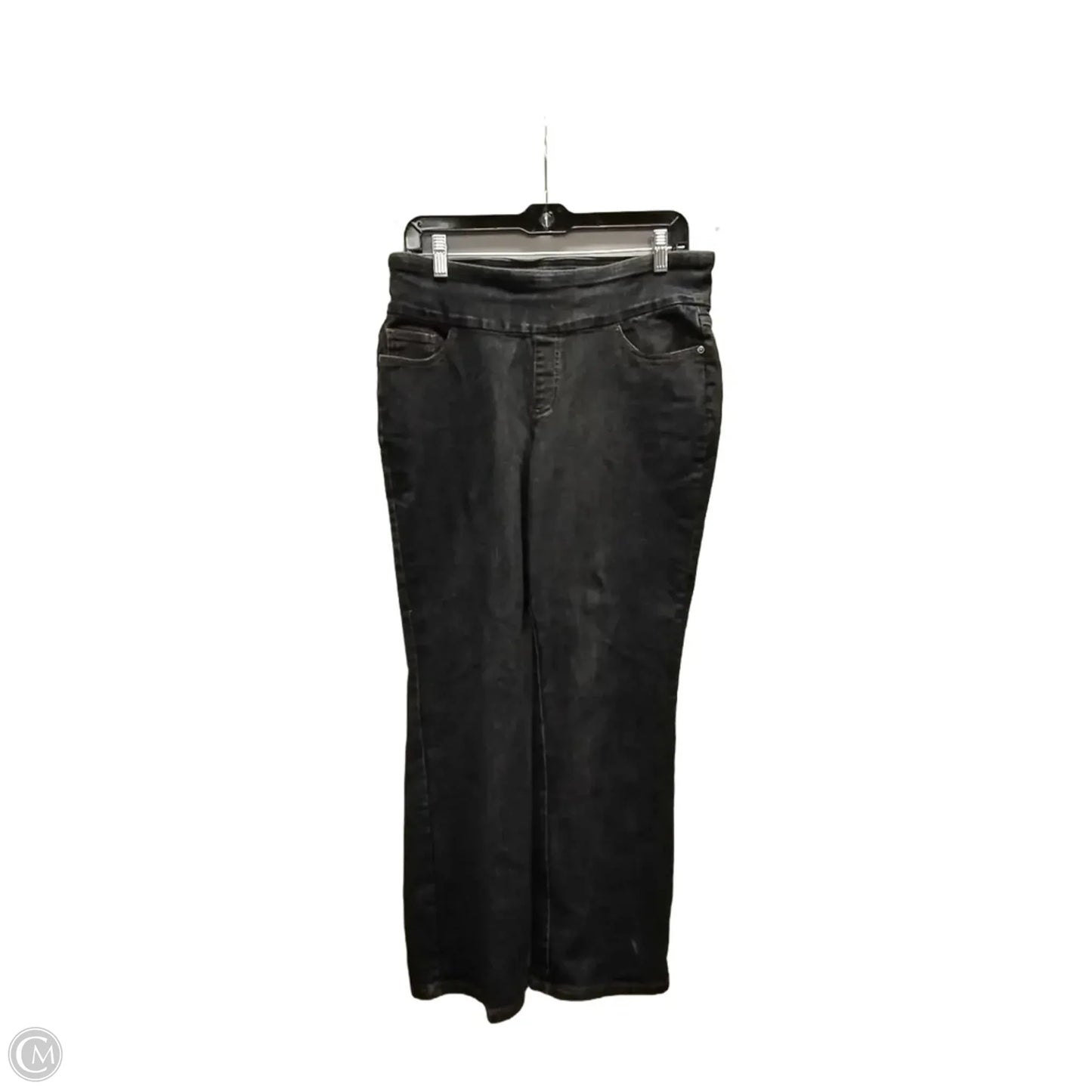 Jeans Straight By D&co. In Black, Size: 12