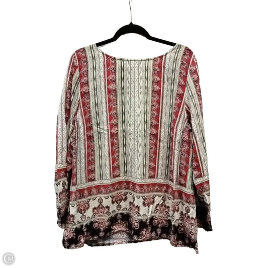 Top Long Sleeve By J. Jill In Striped Pattern, Size: Xl