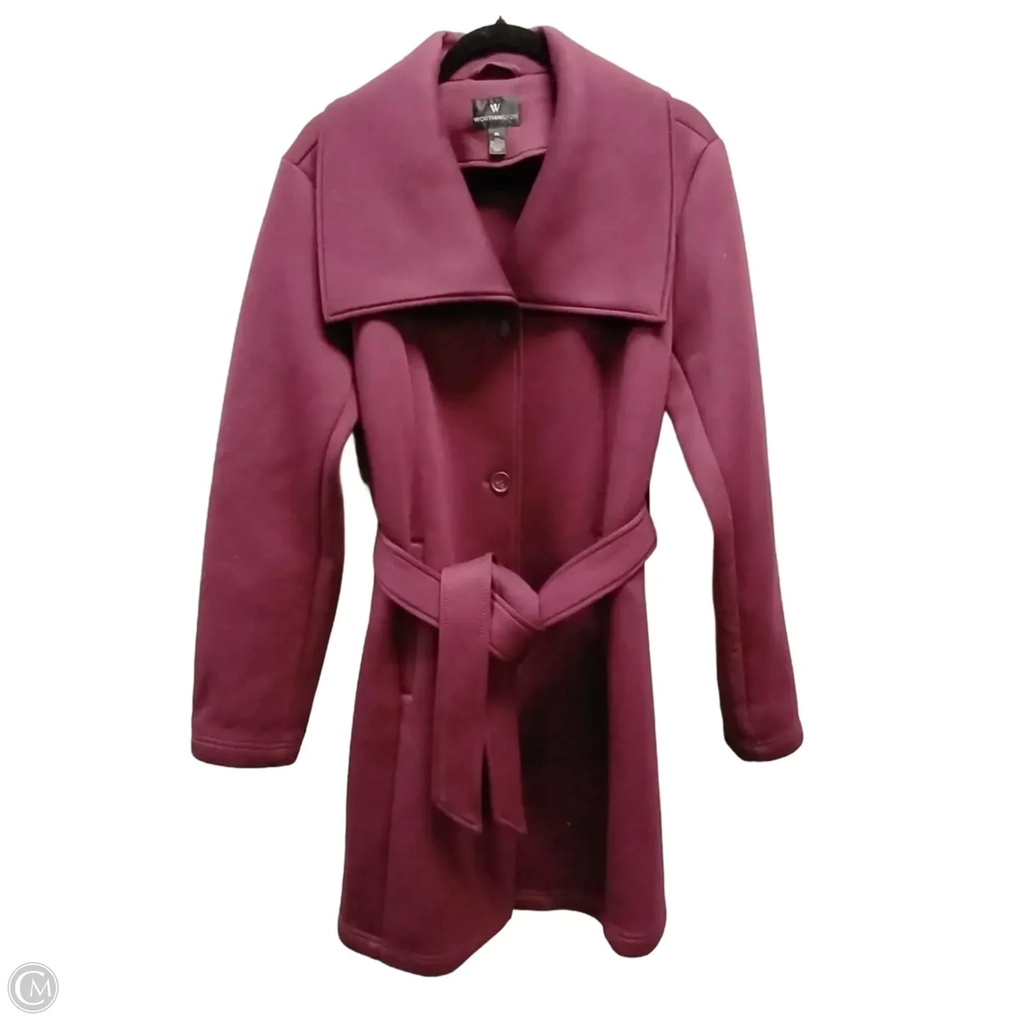 Coat Trench Coat By Worthington In Purple, Size: Xl