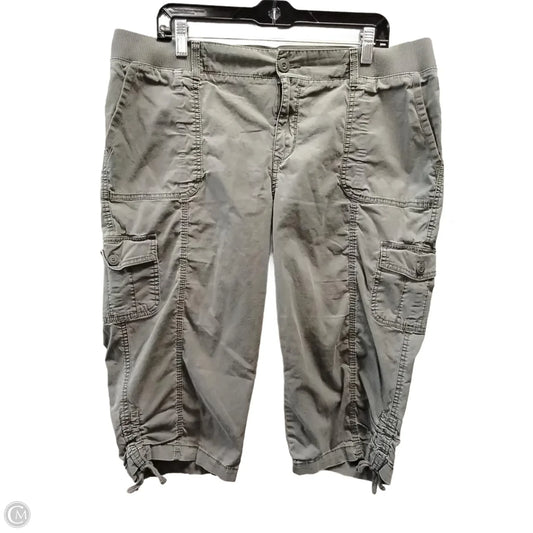 Pants Cropped By Sonoma In Green, Size: 16w