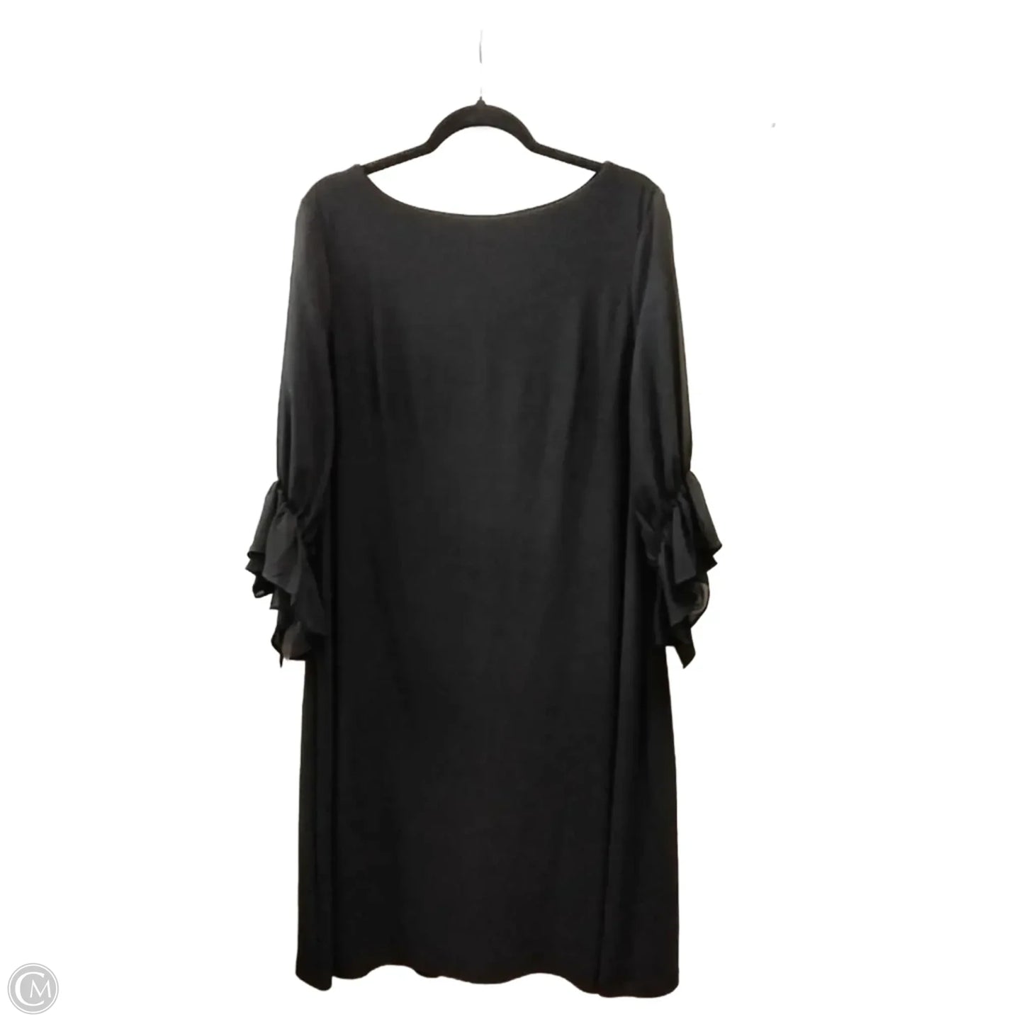 Dress Party Midi By Lauren By Ralph Lauren In Black, Size: 16