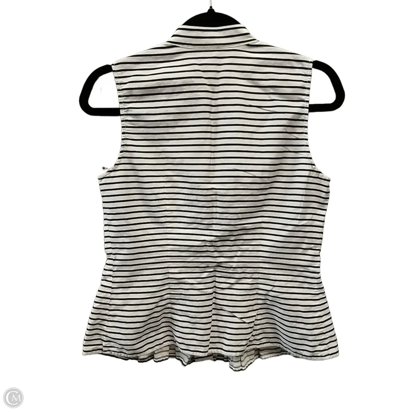 Top Sleeveless By Jones New York In Striped Pattern, Size: S