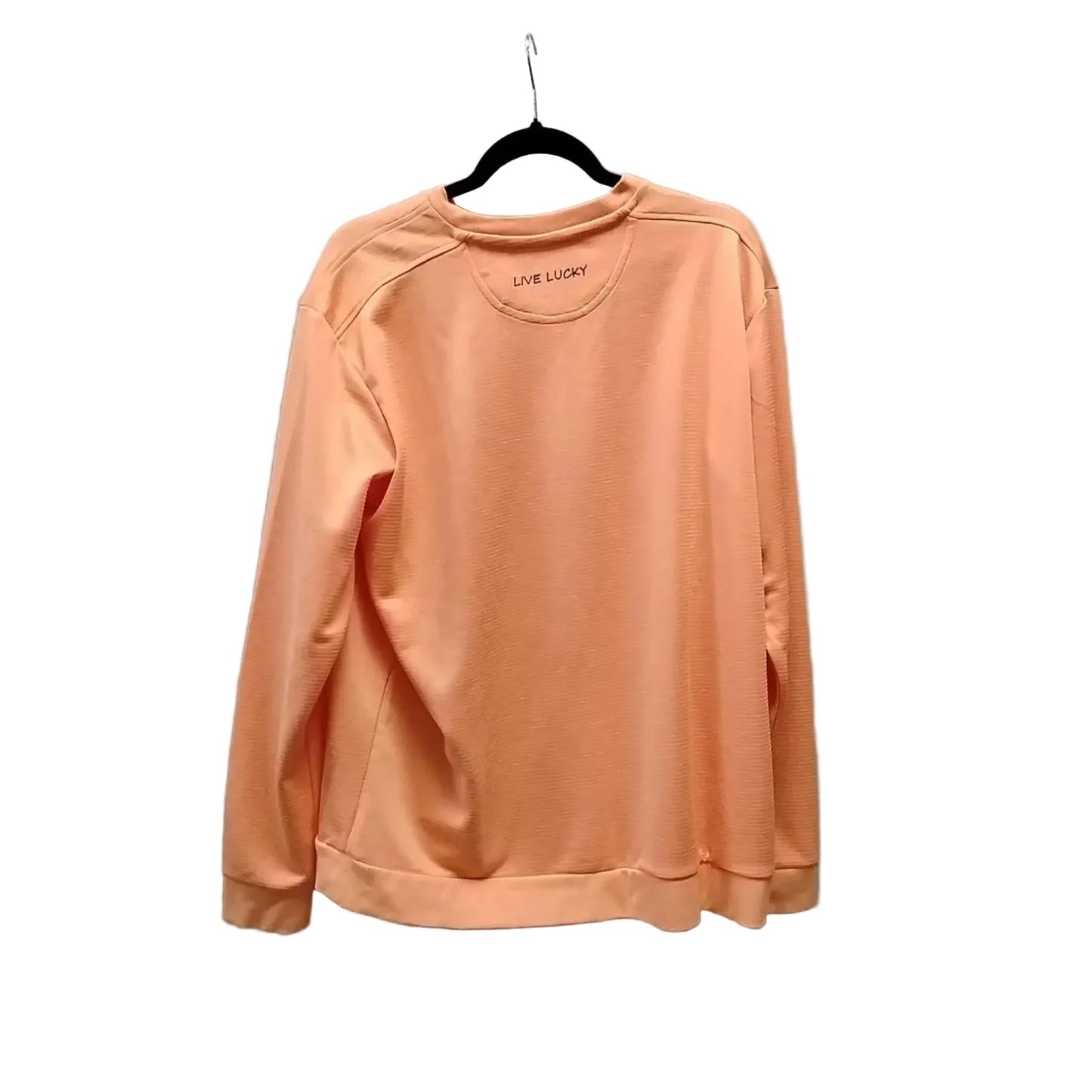 Top Long Sleeve By Clothes Mentor In Orange, Size: L