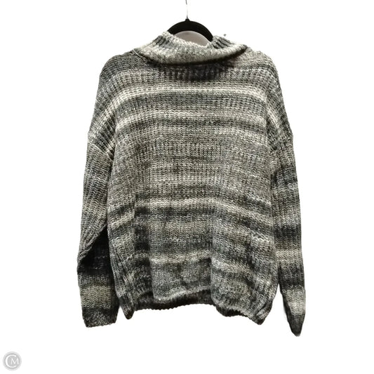 Sweater By Calvin Klein In Striped Pattern, Size: L