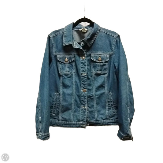 Jacket Denim By Christopher And Banks In Blue Denim, Size: L