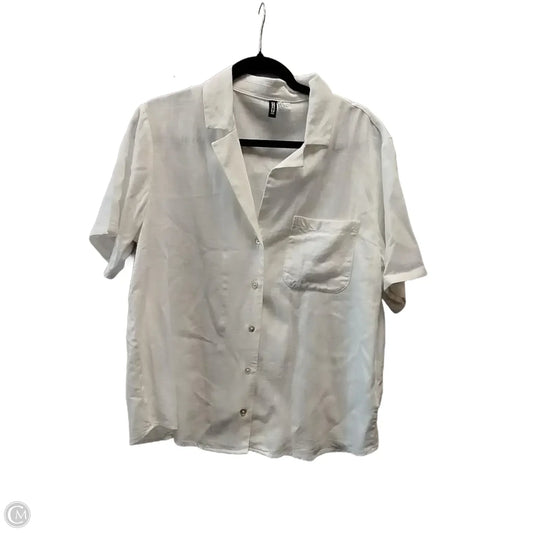 Top Short Sleeve By Divided In White, Size: S