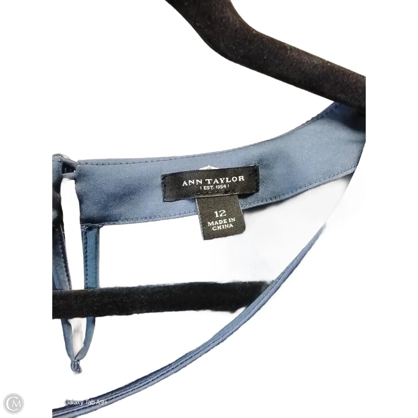 Top Sleeveless By Ann Taylor In Blue, Size: 12