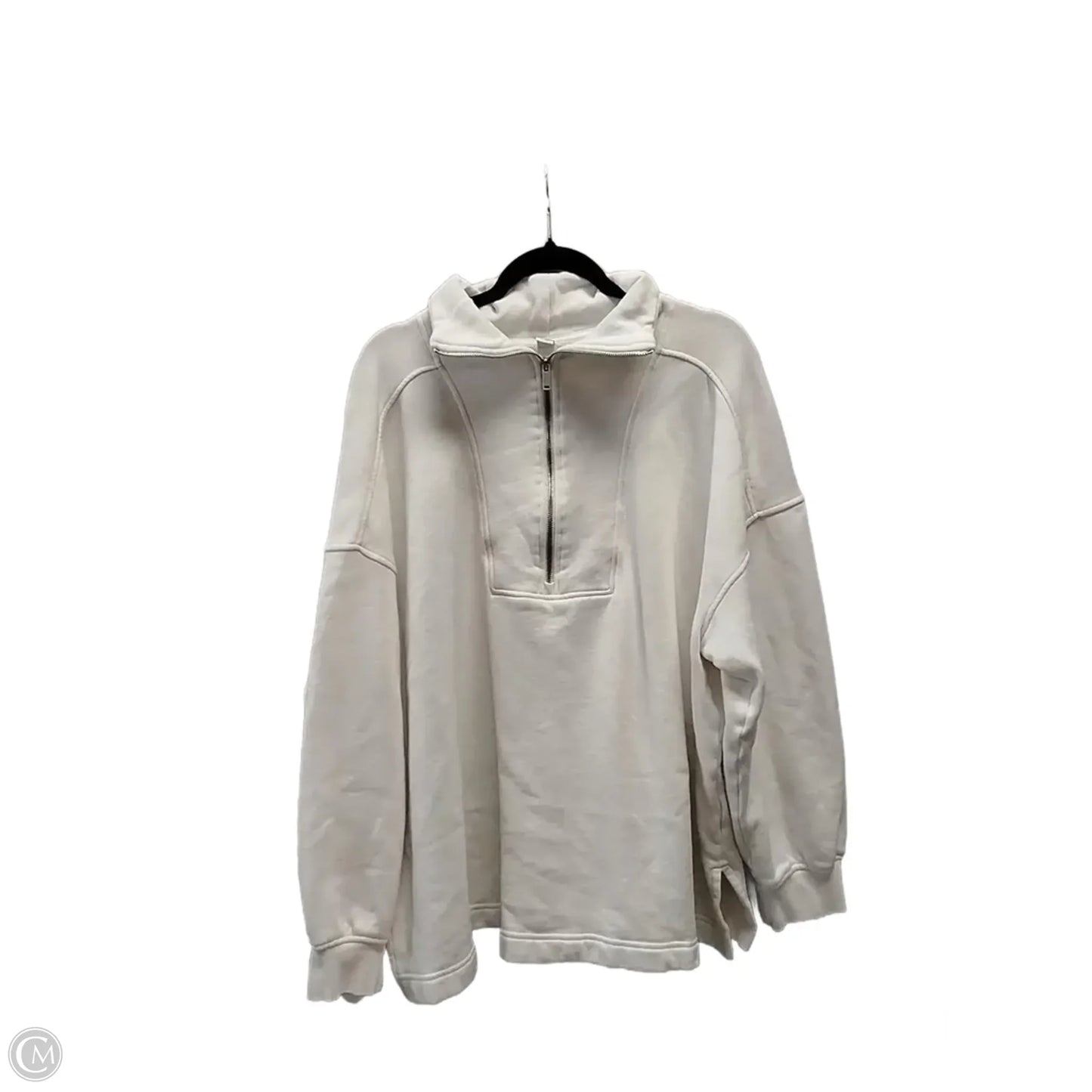 Athletic Jacket By Old Navy In White, Size: 3x