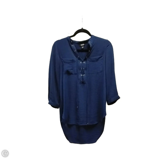 Blouse Long Sleeve By Ana In Blue, Size: Xs