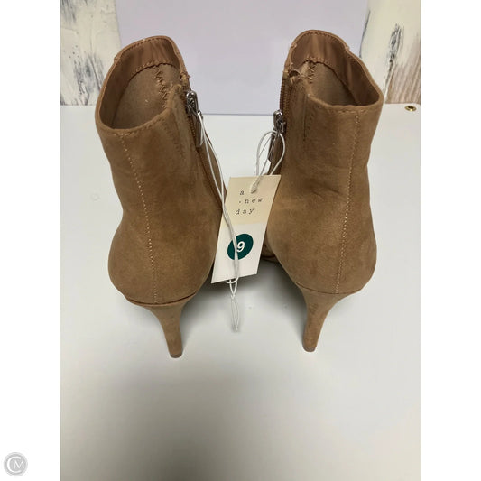 Boots Ankle Heels By A New Day In Beige, Size: 9