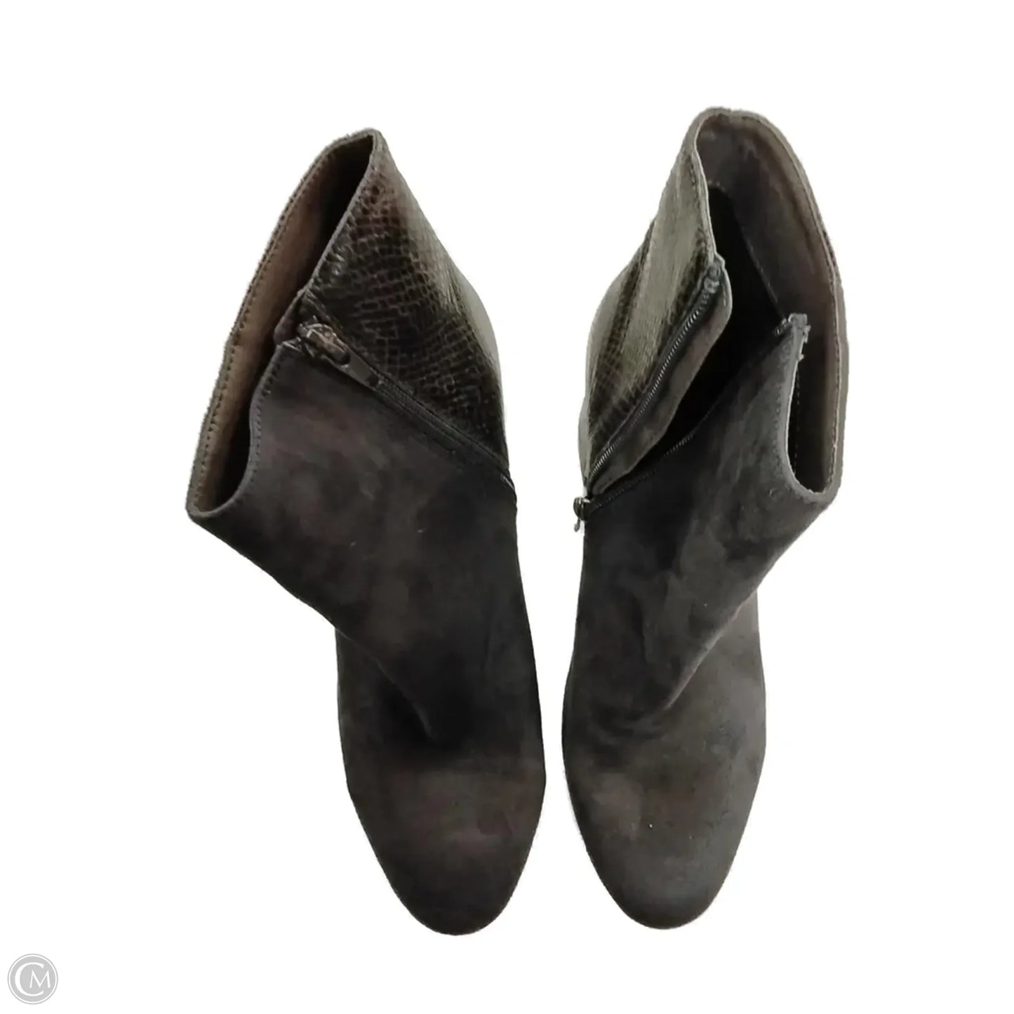 Boots Ankle Heels By Xoxo In Snakeskin Print, Size: 6.5