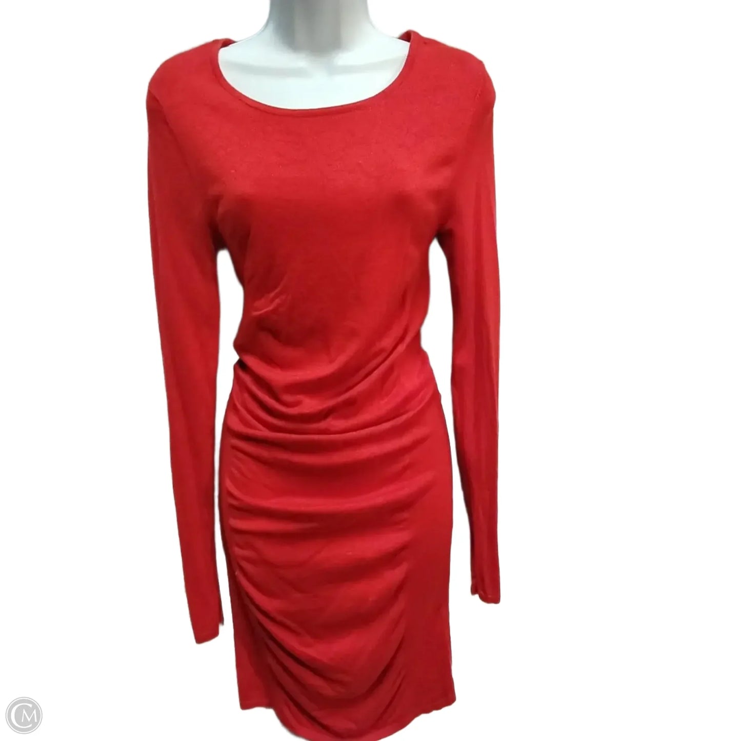 Dress Casual Short By Express In Red, Size: S