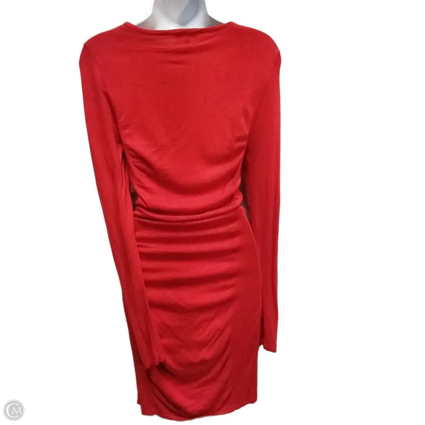 Dress Casual Short By Express In Red, Size: S