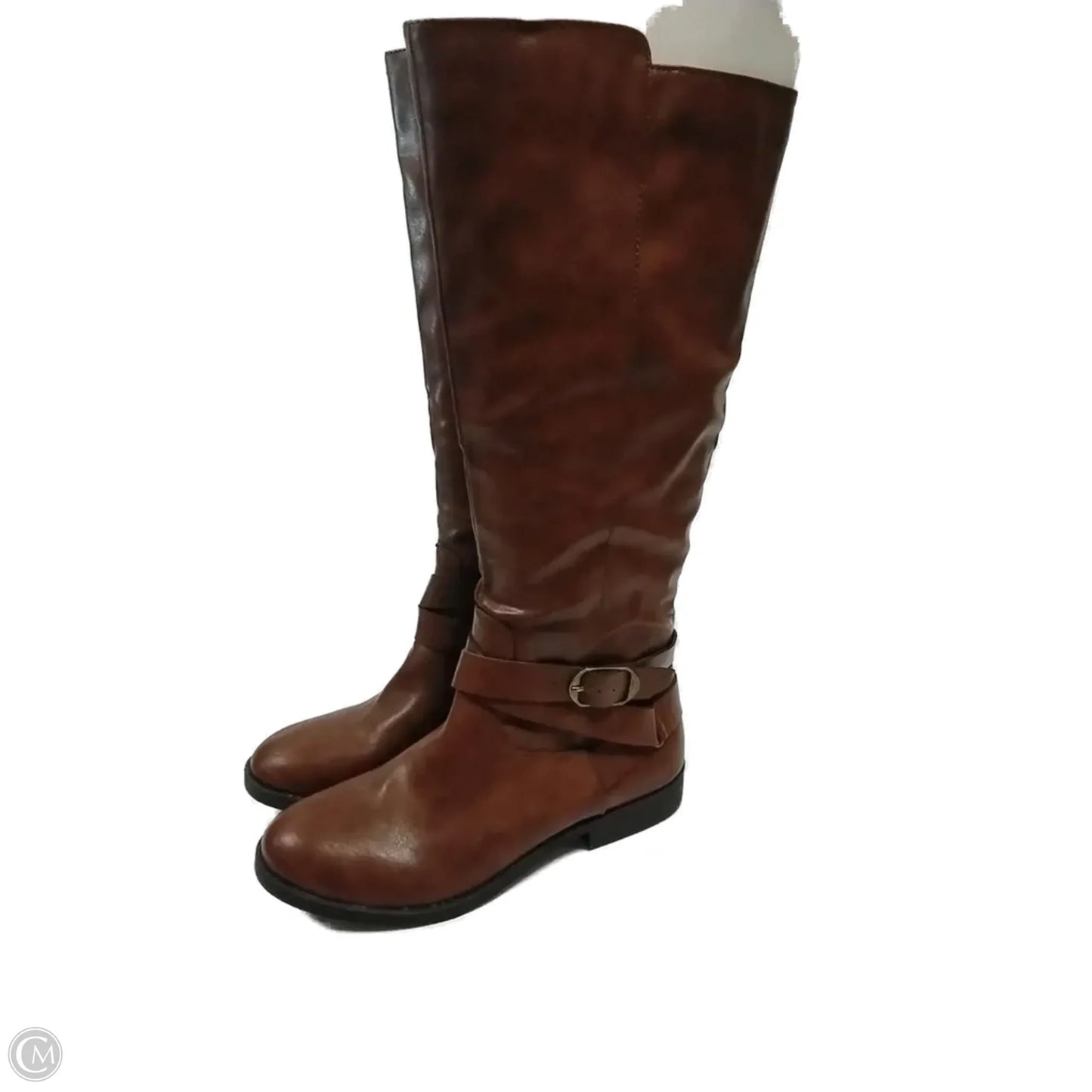 Boots Knee Flats By Style And Company In Brown, Size: 6