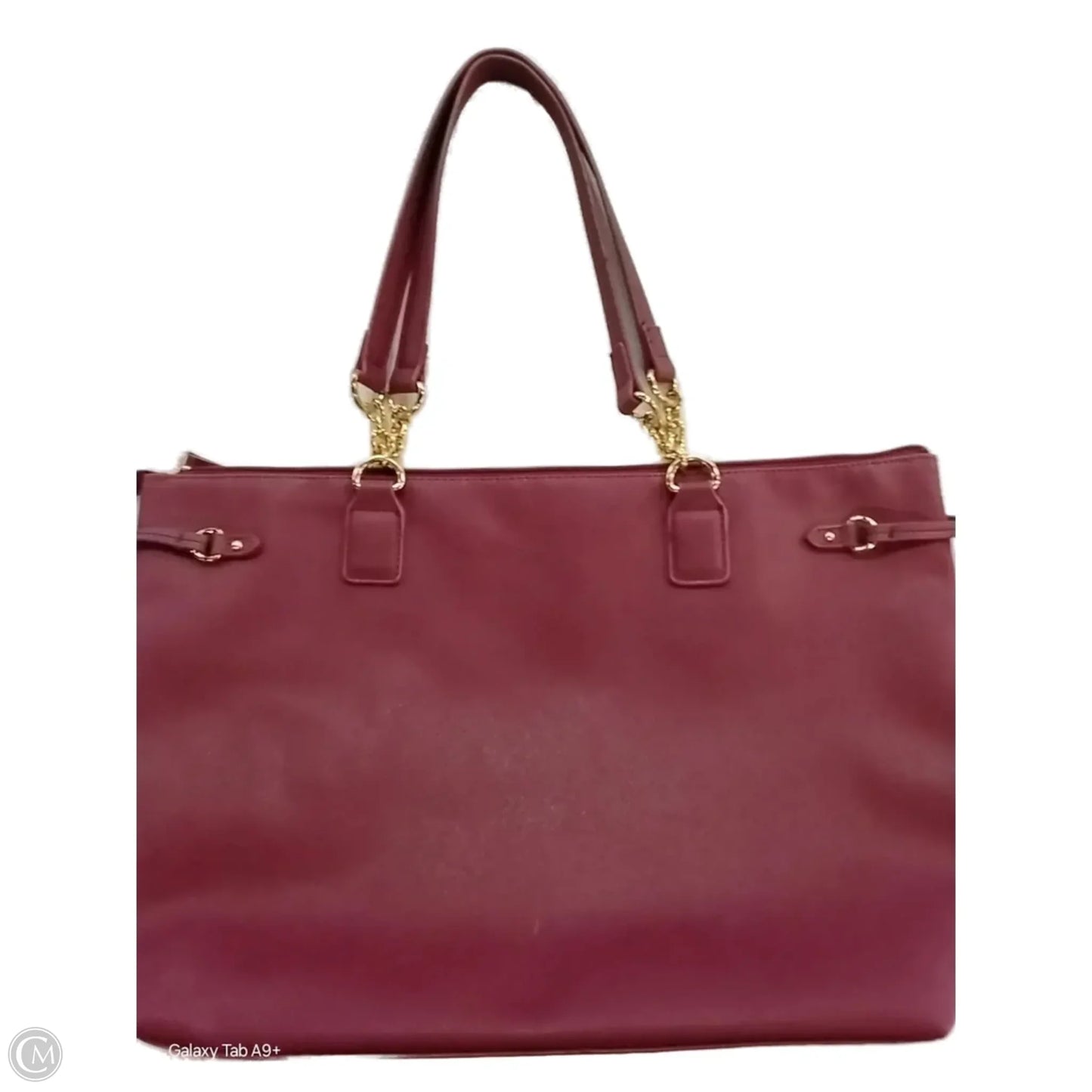 Handbag Leather By Tommy Hilfiger, Size: Large
