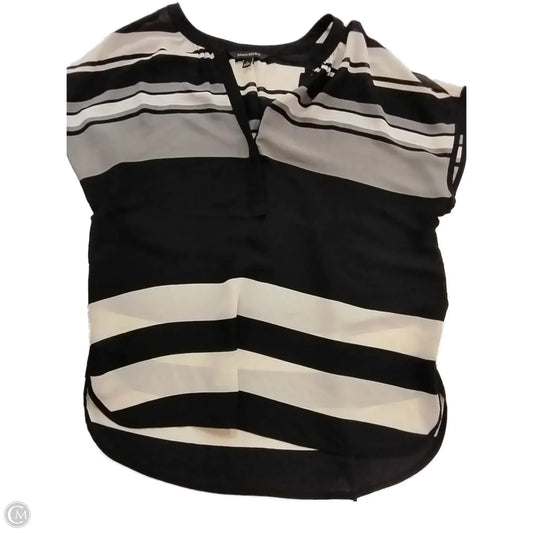 Blouse Short Sleeve By Banana Republic In Black, Size: S