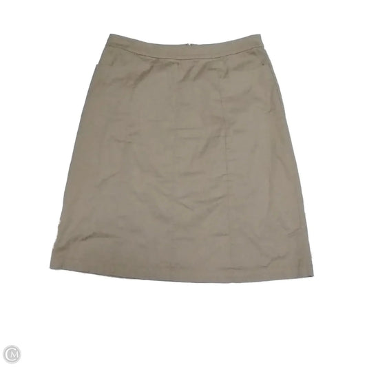 Skirt Midi By Christopher And Banks In Tan, Size: 14