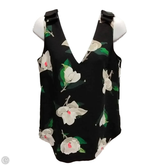 Blouse Sleeveless By Banana Republic In Black, Size: S