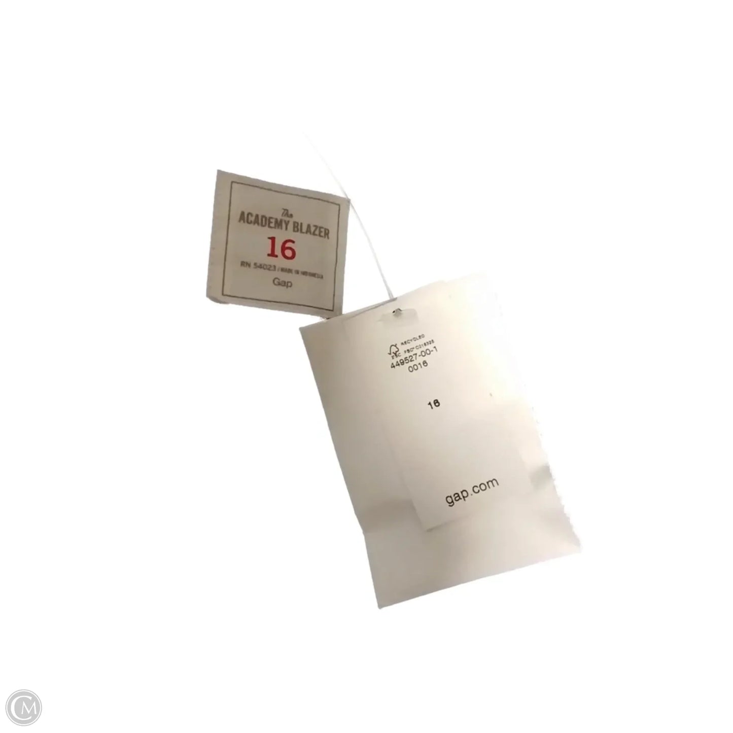 Blazer By Gap In Blue & Grey, Size: 16