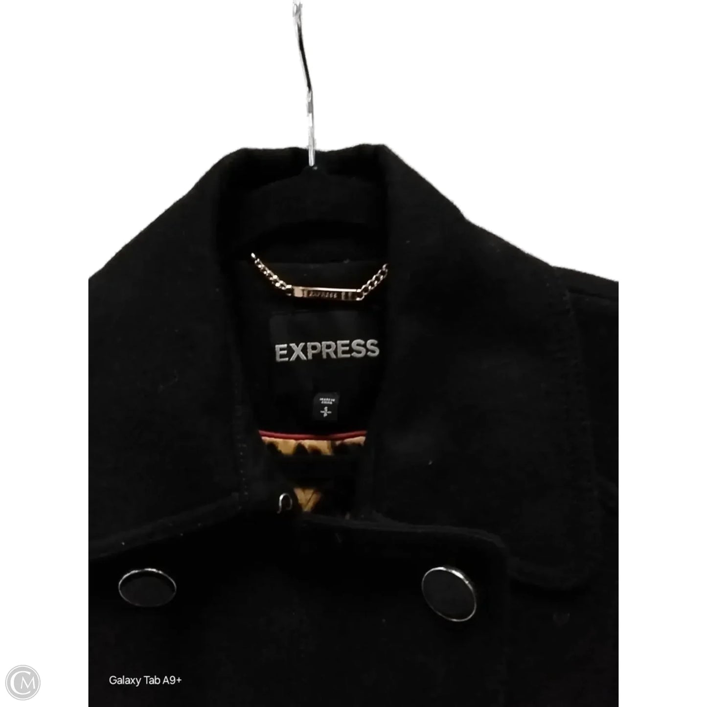 Coat Peacoat By Express In Black, Size: S