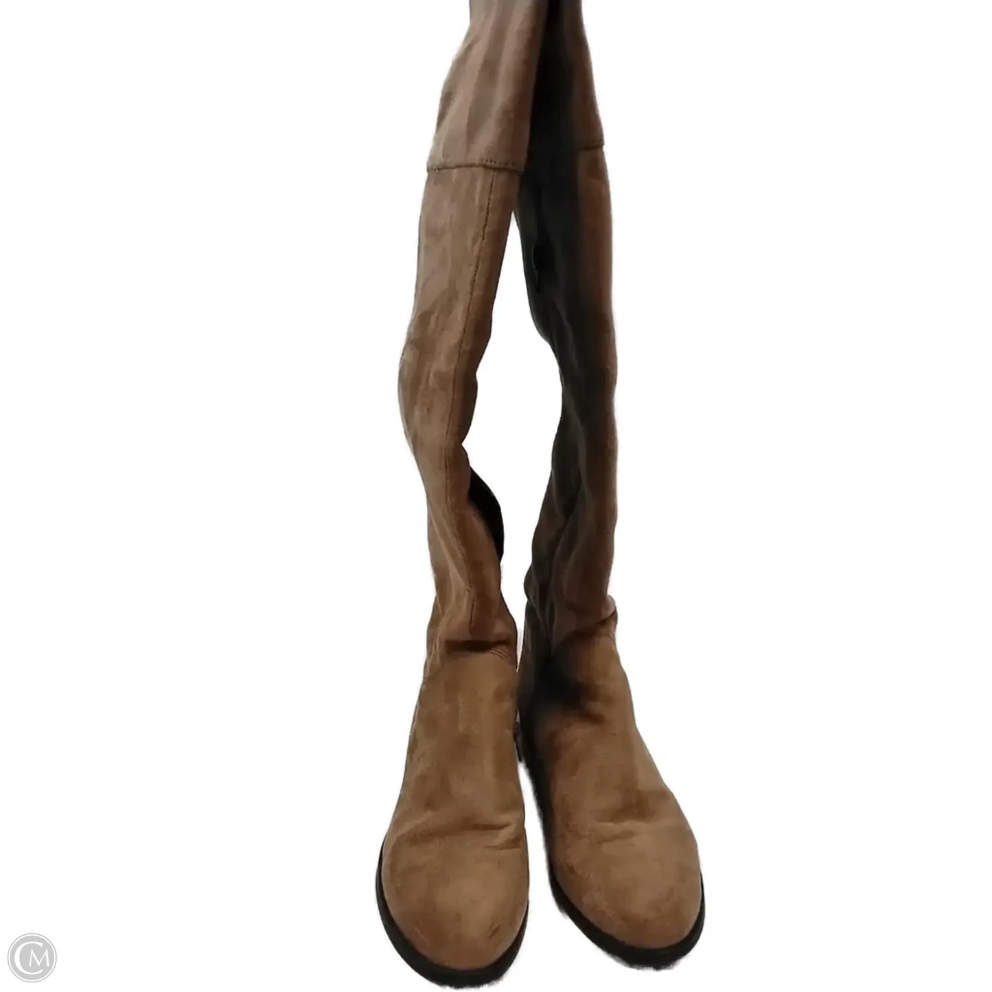 Boots Knee Flats By Xoxo In Beige, Size: 6.5