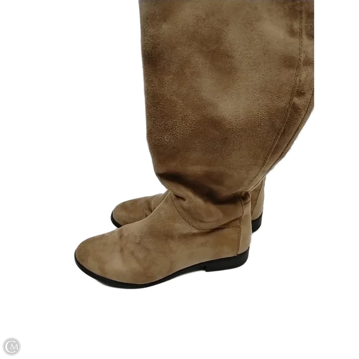 Boots Knee Flats By Xoxo In Beige, Size: 6.5