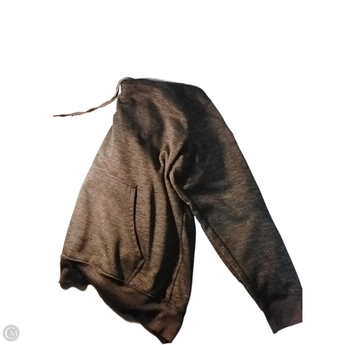 Athletic Top Long Sleeve Hoodie By Adidas In Grey, Size: Xl