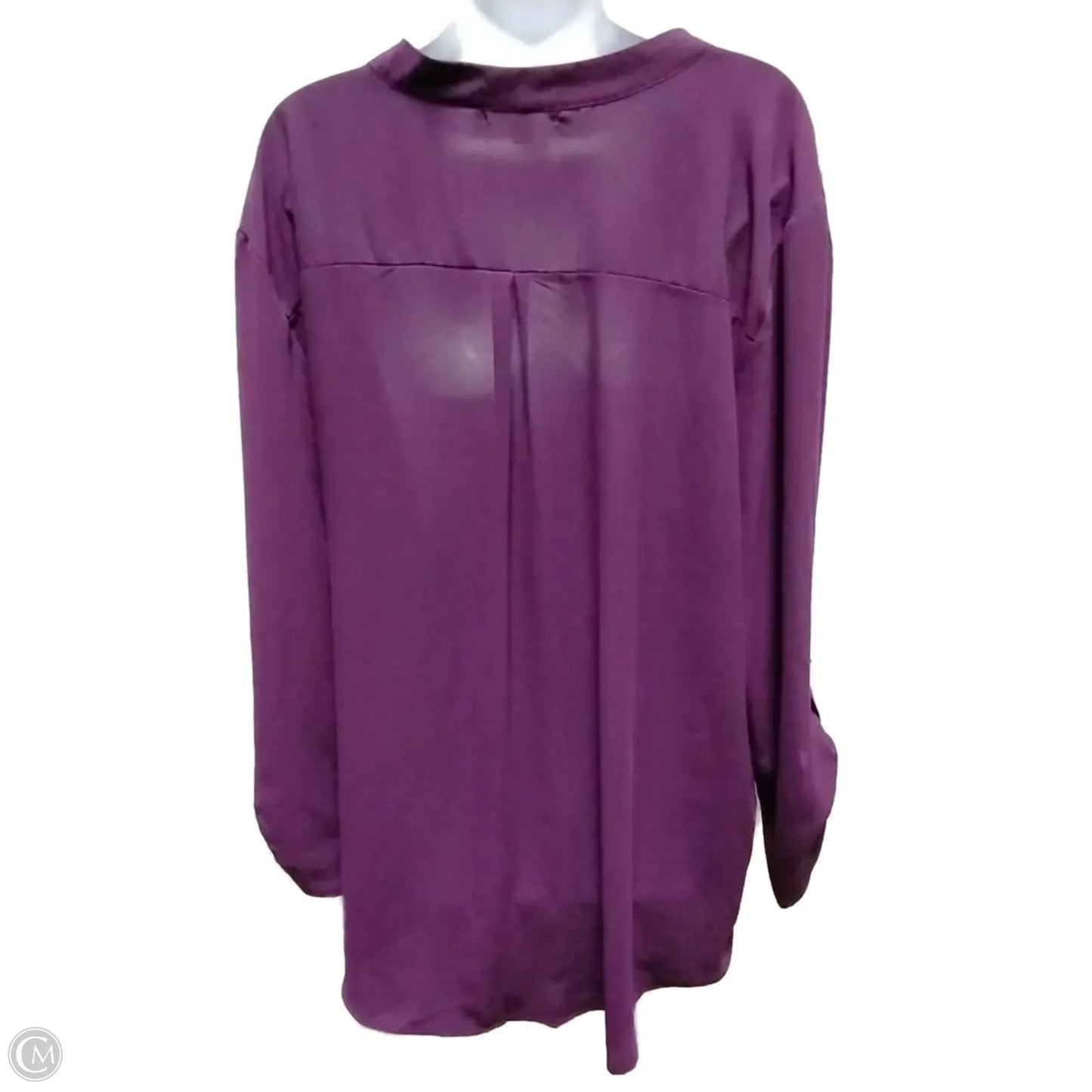 Top Long Sleeve By Misha In Purple, Size: 3x