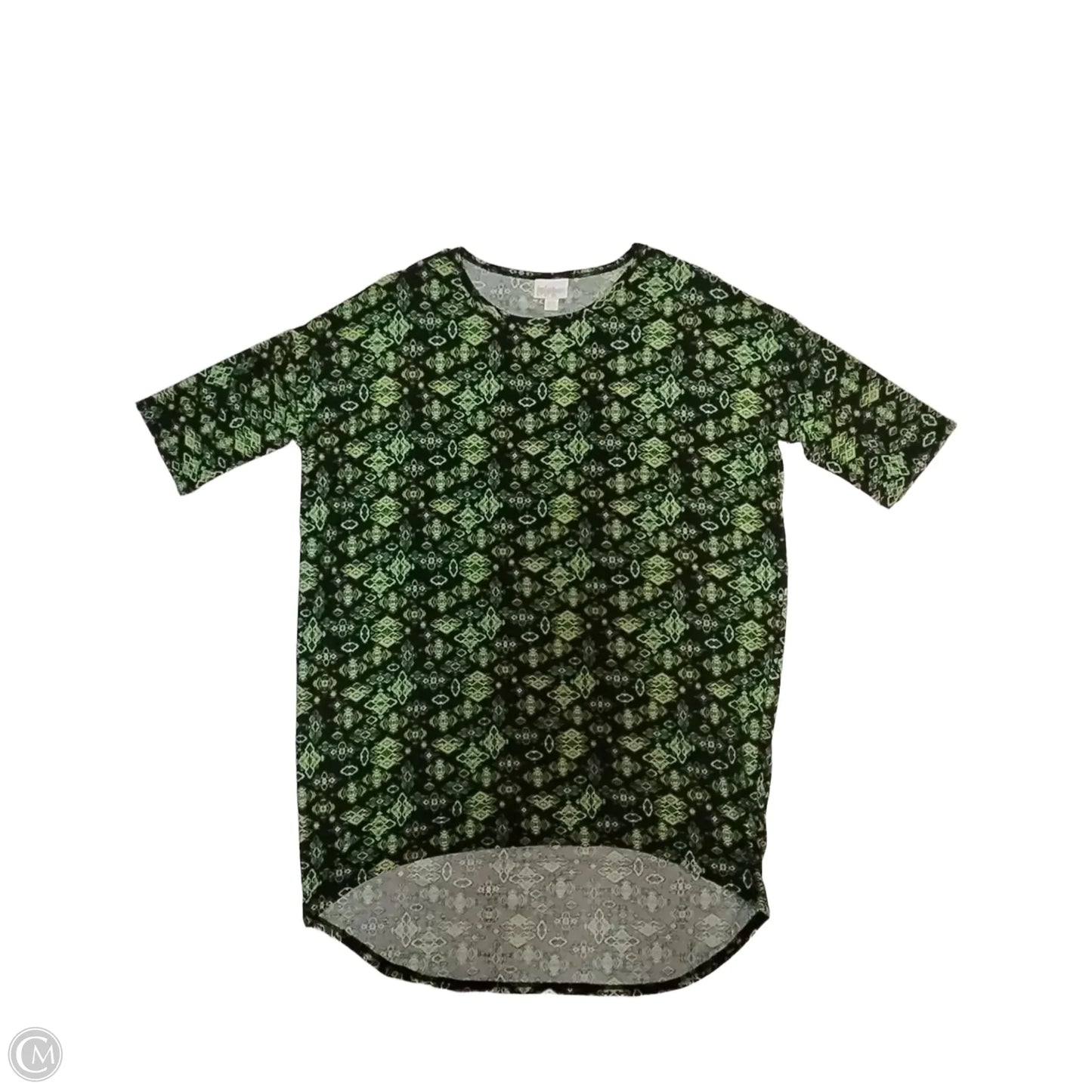 Top Short Sleeve By Lularoe In Green, Size: Xxs
