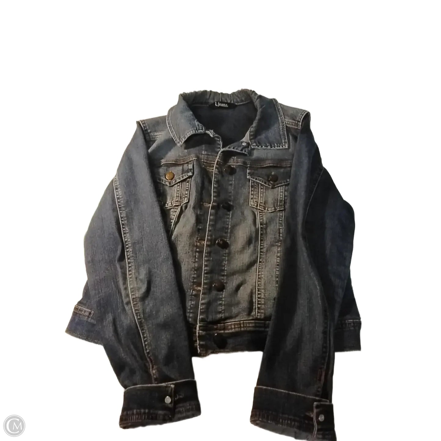 Jacket Denim By D Jeans In Blue Denim, Size: S