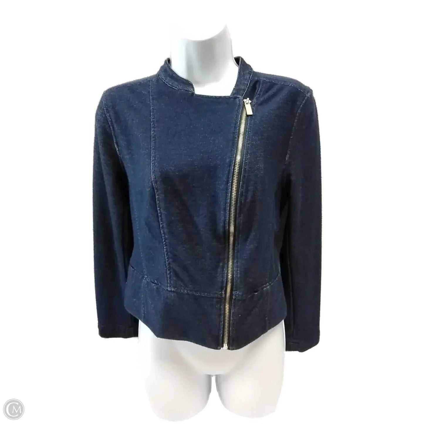 Jacket Denim By Liz Claiborne In Blue Denim, Size: Mp