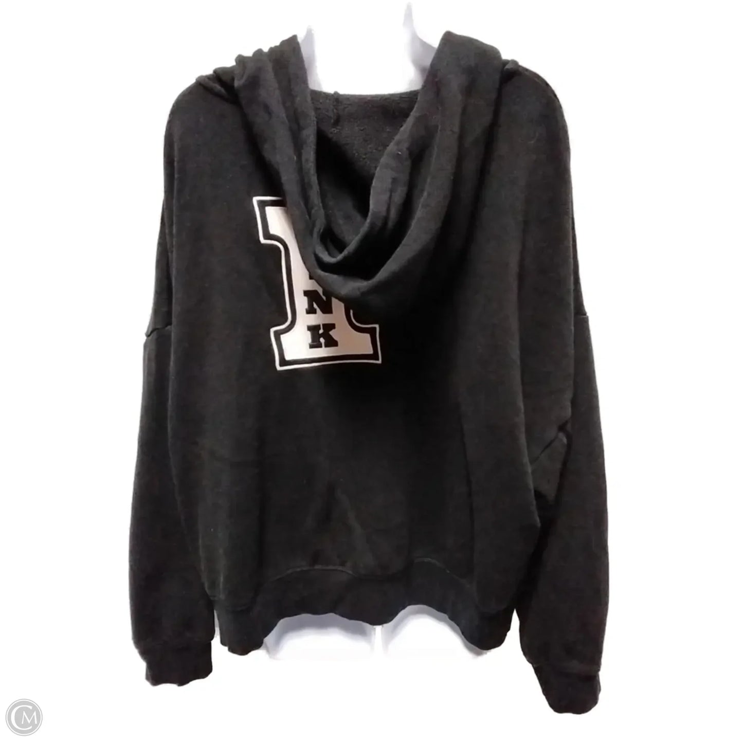 Sweatshirt Hoodie By Pink In Black, Size: Xxl