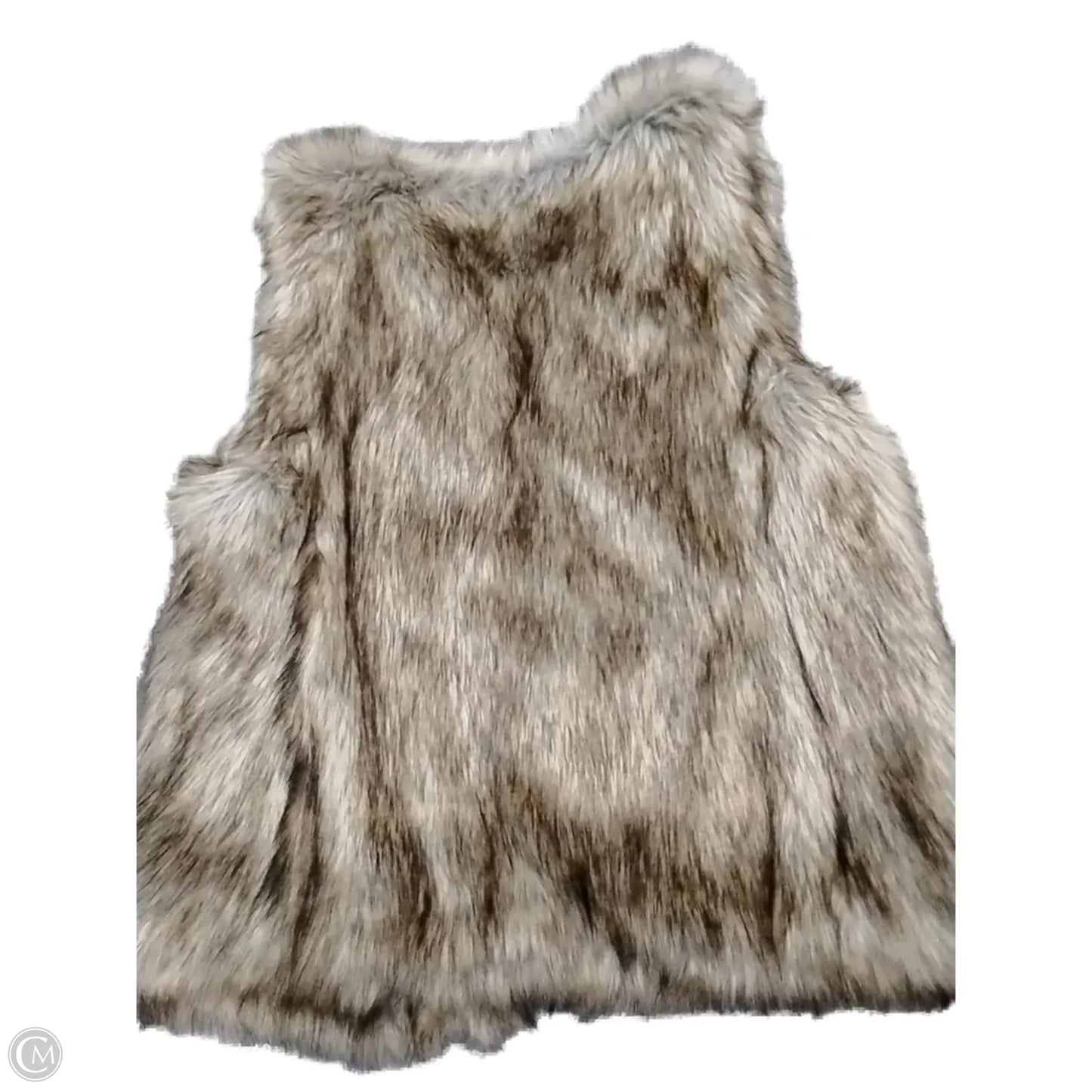 Vest Faux Fur & Sherpa By Loft In Brown, Size: L