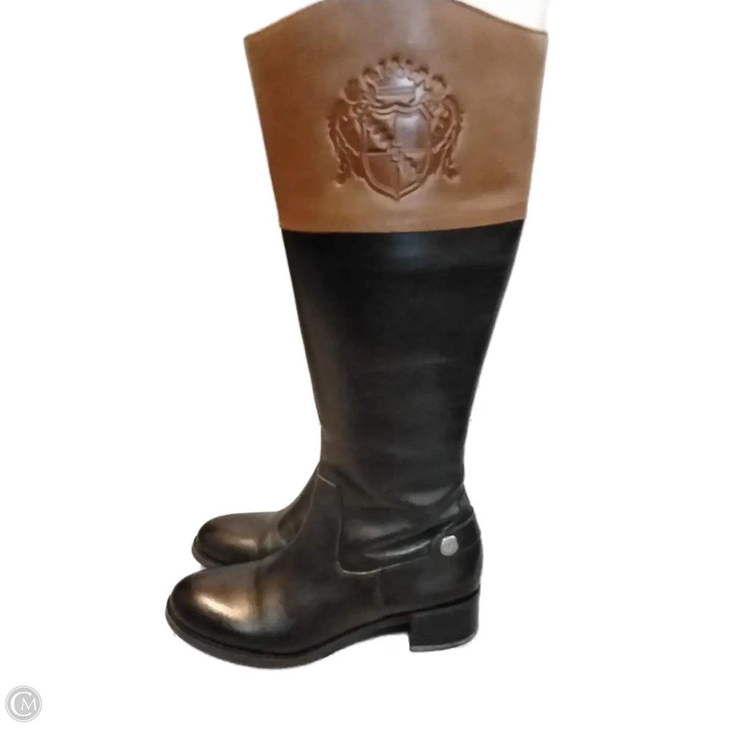 Boots Knee Flats By Franco Sarto In Black & Brown, Size: 6.5