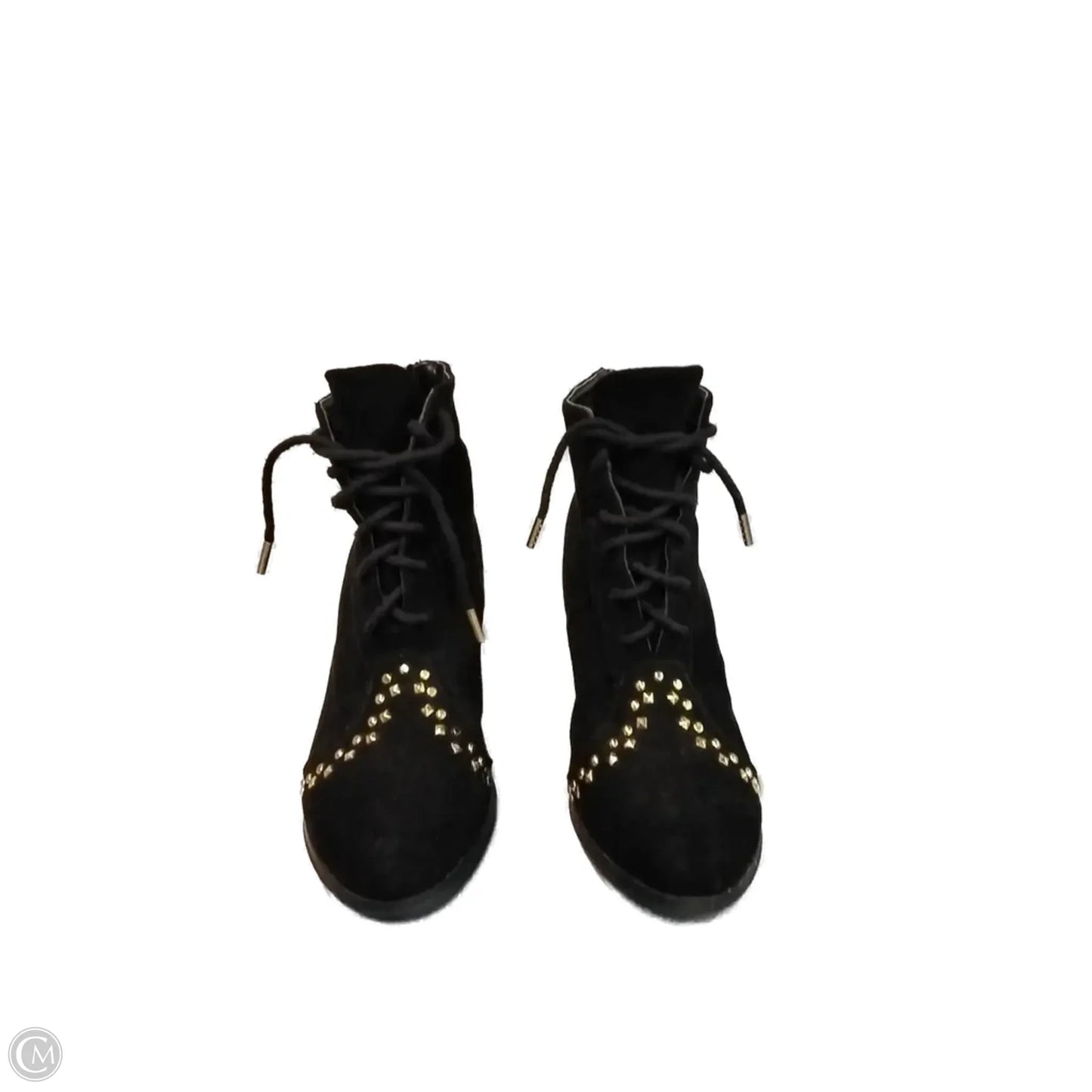 Boots Ankle Heels By Clothes Mentor In Black, Size: 6