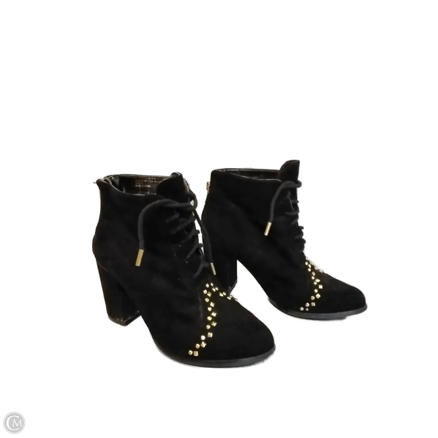 Boots Ankle Heels By Clothes Mentor In Black, Size: 6