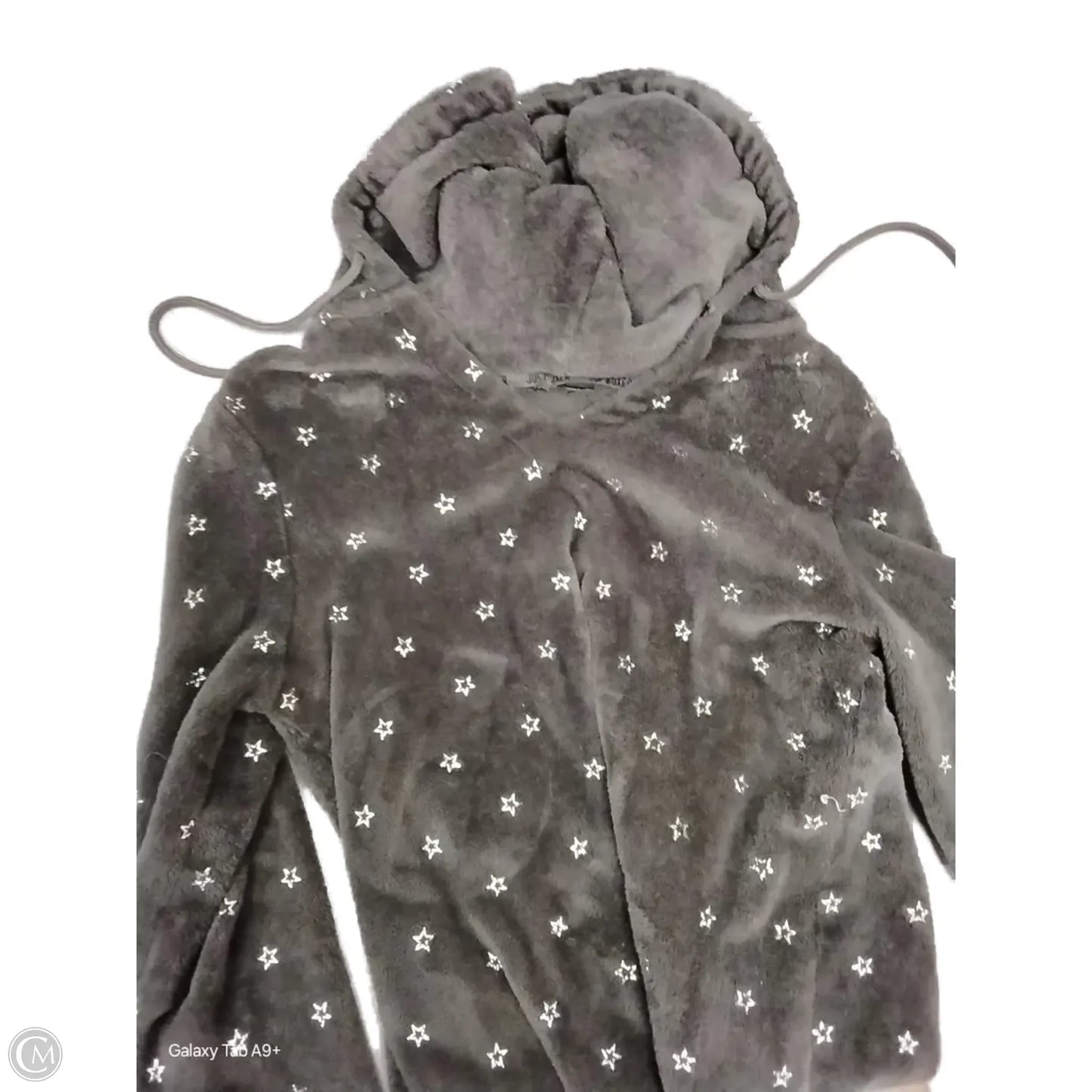 Sweatshirt Hoodie By Joe Boxer In Grey, Size: S