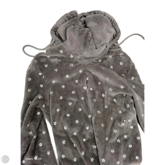 Sweatshirt Hoodie By Joe Boxer In Grey, Size: S