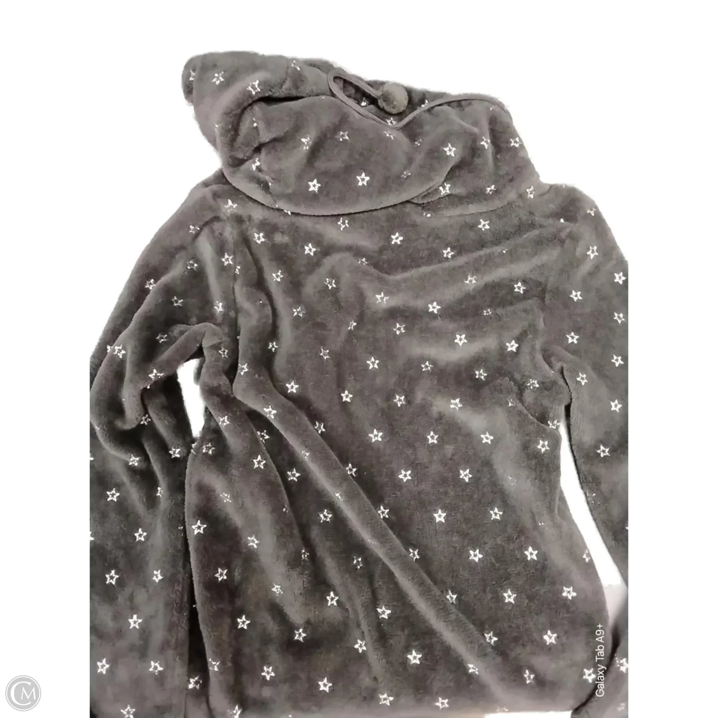 Sweatshirt Hoodie By Joe Boxer In Grey, Size: S