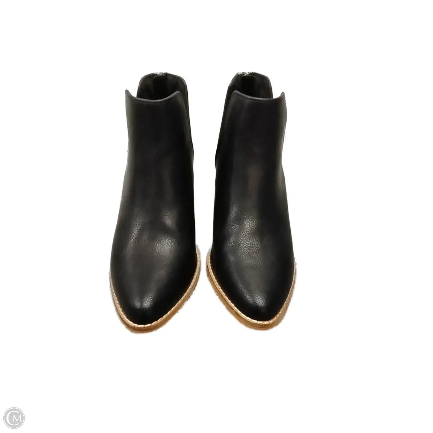 Boots Ankle Heels By Clothes Mentor In Black, Size: 7