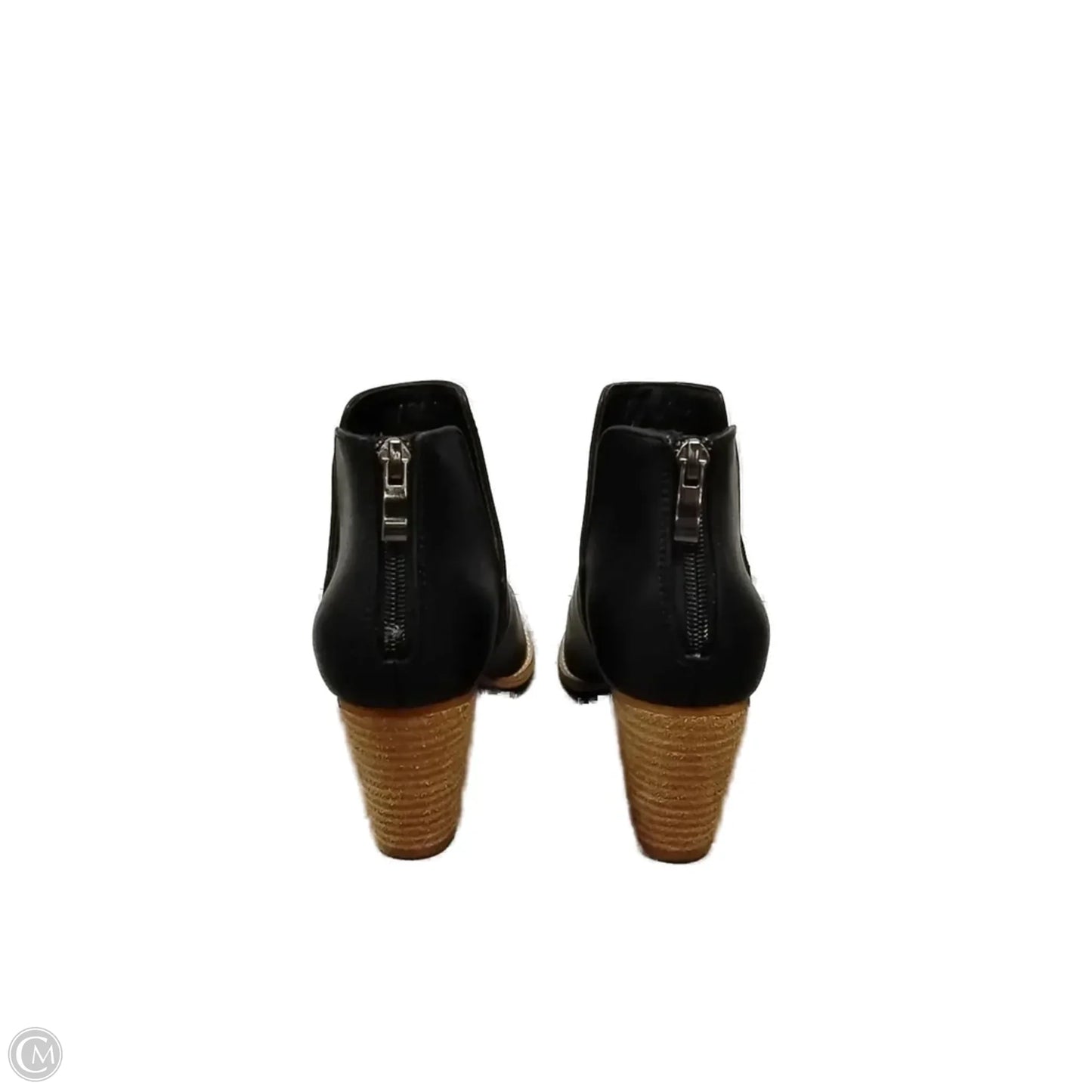 Boots Ankle Heels By Clothes Mentor In Black, Size: 7