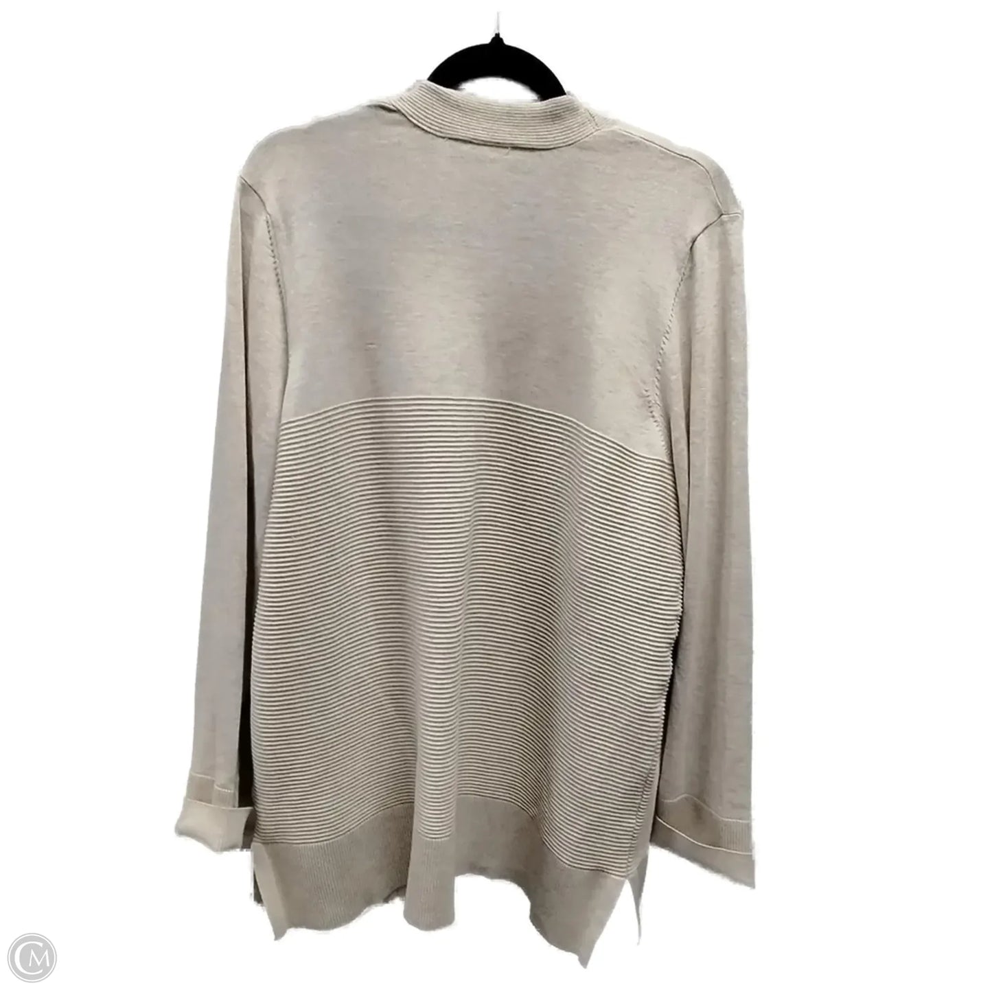Cardigan By Time And Tru In Tan, Size: Xxl