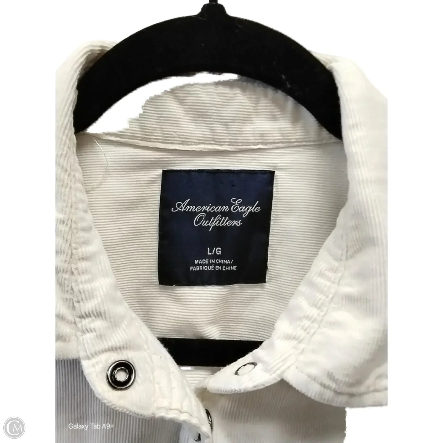 Top Long Sleeve By American Eagle In White, Size: L