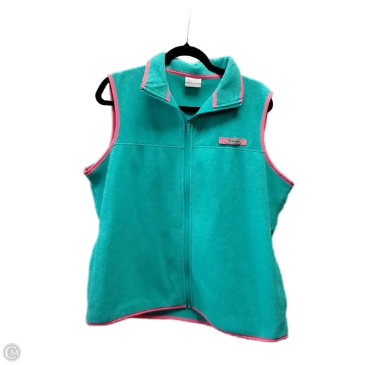 Vest Fleece By Columbia In Teal, Size: Xl