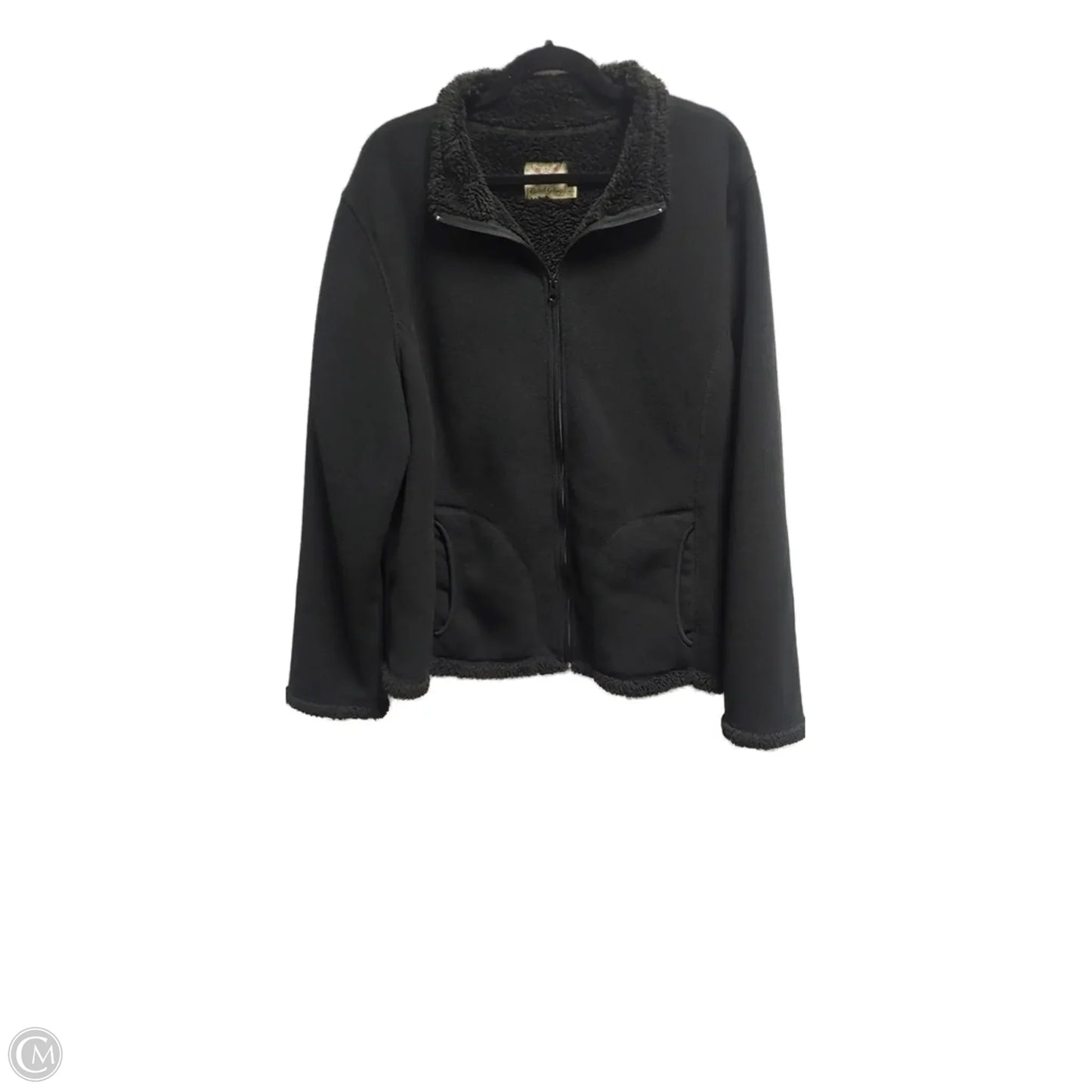 Sweatshirt Collar By Faded Glory In Black, Size: 2x