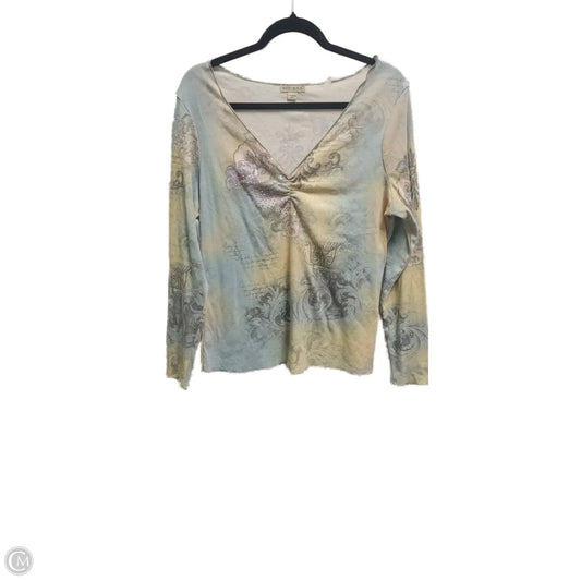 Blouse Long Sleeve By Clothes Mentor In Multi-colored, Size: Xl