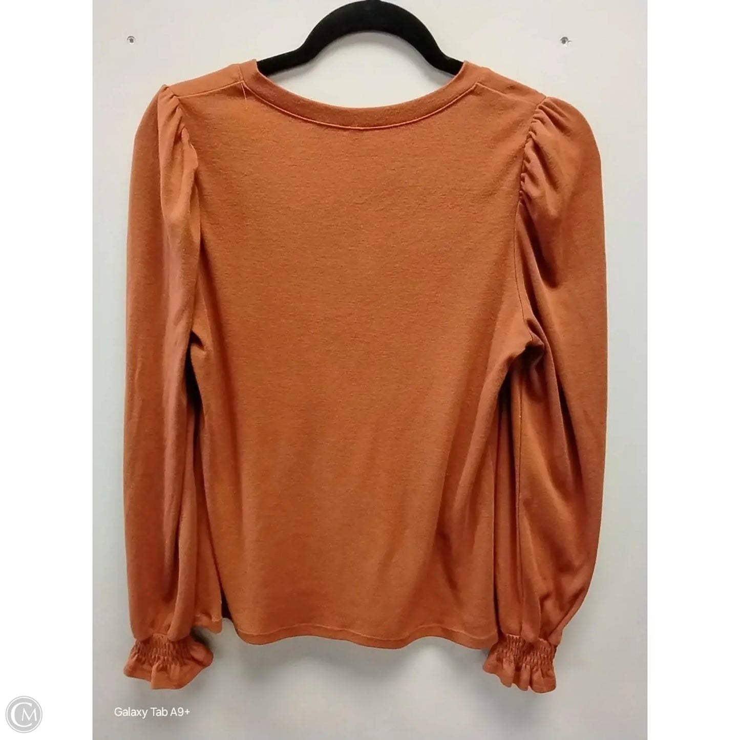 Top Long Sleeve By Clothes Mentor In Orange, Size: S